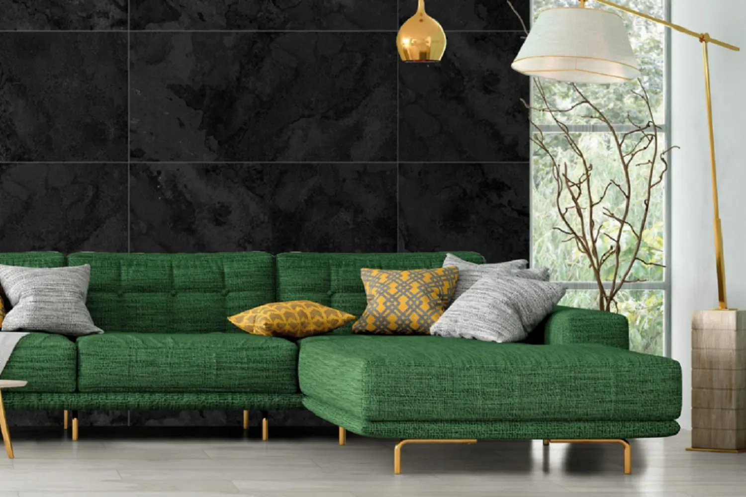 Salon o bardzo wyrazistym i luksusowym charakterze od Egen